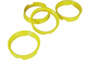 FELGENFACTORY 4 anelli di centraggio 72,6 x 65,1/72 6 su 65 1 giallo