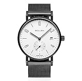 XINLEE Herrenarmbanduhr Stahlgürtel mit Zeiger Digitalanzeige wasserdicht Quarzuhr, 001