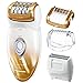 Panasonic® Women's Ladies Wet and Dry Cordless Epilator & Electric Shaver Hair Remover - Foam Epilation In the Bath and Shower with 4 Attachments in 1