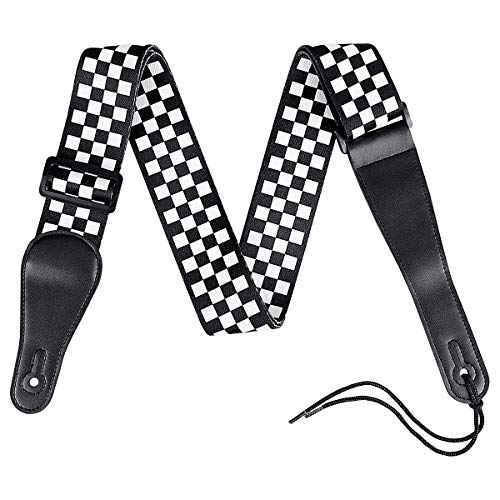 LegendTech Guitar Strap Adjustable Guitar Belt with Durable Polyester (M, Reticolo)