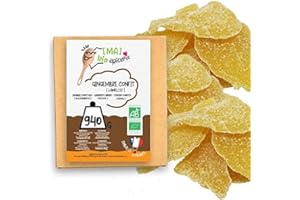 [MA] BIO ÉPICERIE [MA] bio-épicerie | Zenzero candito biologico in lamelle da 940g | Certificato Biologico | Commercio Equo e Solidale | Al 100% naturale | Frutta Candita di Qualità Superiore | Senza Conservanti