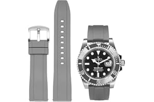 Niziruoup Correa de Reloj de Caucho Fluorado 19mm 20mm 21mm 22mm Correa de Liberación Rápida de Goma FKM Bandas Suave Duradera Correa de Reloj Inteligente Pulseras Deportiva para Hombre y Mujer