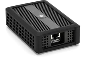 OWC Adaptateur Ethernet Thunderbolt 4 10G, pour connexions réseau Haut débit, Port RJ45 Prend en Charge 10 Go/s, 5 Go/s, 2,5 Go/s, 1 Go/s et 100 Mo/s Base-T, Compatible avec Les Ports hôtes