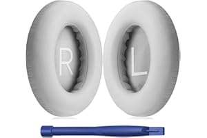 HATOFES Ohrpolster für Bose 700 Noise Cancelling Kopfhörer (NC700) – Ohrpolster Ersatz mit weichem PU-Leder, luxuriöser Memory-Schaum, zusätzliche Dicke, extra langlebige Ohrpolster (Grau)