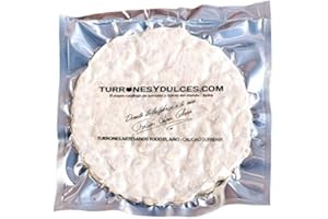 TURRONES FABIÁN AntiuXixona - Turron de Alicante Etiquete Blanche, Nougat dur d'Amande - Qualité Supérieure - 200gr (Sans Gluten) - (Touron)Produit Espagnol / Nougat Espagnol