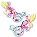 Produktbild 2 x 30cm/300mm Gekko Eidechse Vinyl SELBSTKLEBENDE STICKER Aufkleber Laptop reisen Gepäckwagen iPad Zeichen Spaß #6591