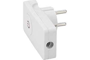 POLYPOOL Poly Pool PP0453 Przestrzeń z przełącznikiem 16 A 2P+T Standard Franco / niemiecki z uziemieniem bocznym, wyjście kabla 90 stopni, biały