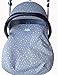 UNIVERSAL PADDED COVER LINER FOOTMUFF WINTER SACK FOR BABY CARRIERS AND GROUP 0 CHAIRS WHITE STAR by Janabebe®