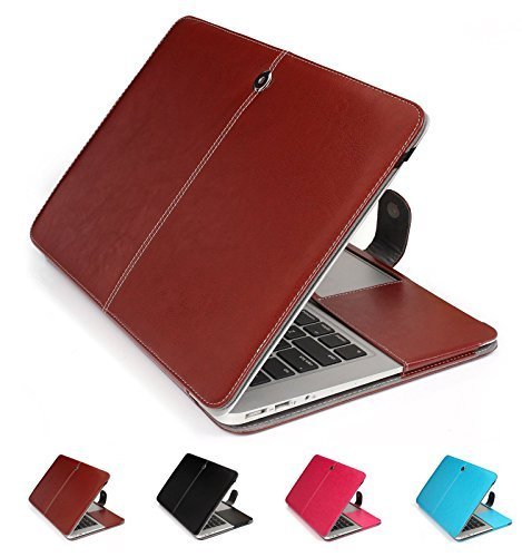 granvela Schutzhülle für MacBook-Notebook Premium-Qualität PU-Leder-Schutzhülle für Apple 11-11,6 Zoll / 27,9 - 29,5 cm Macbook Air Braun braun MacBook Air 11"11.6"