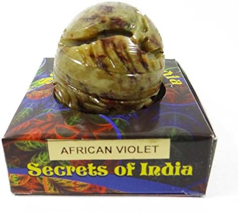 Natural African Violet Solid Perfume Body Musk In Stone Jar 8