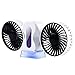 Produktbild Mini Fan Tragbare Dual Head Handheld Mini Fan 360 Grad drehbar faltbar, wiederaufladbar USB Persönlichen Kühlung Replenishment Fan 3 Geschwindigkeiten leise Desktop Lüfter mit LED-Licht