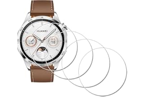 iDaPro Ochraniacz ekranu do HUAWEI Watch GT 5 Pro GT5 GT 4 GT4 46mm [4 sztuki] szkło hartowane, odporne na zarysowania, bez pęcherzyków powietrza, łatwa instalacja