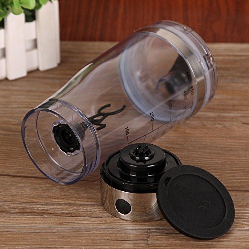 matecam 450 ml Eleoption E Protein Shaker Mixer Automatische Bewegung Vortex Tornado My Wasser Flasche mit USB-Lade – - 5