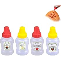 Mini-Ketchup-Flaschen 25 Ml – Wiederverwendbare Quetschflaschen Für Saucen & Dressing