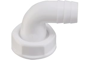 Sanitop-Wingenroth 22349 2 Winkel Schlauchverschraubung, Weiß, 90 Grad Verschraubung-2