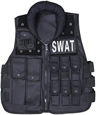 Hunting Vest,GB4 600D Nylon Police Vest (Black, M(Length:60cm))