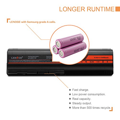 LENOGE Hochleistung Neu Akku Für HP Li-ion Ersatz Laptop Batterie (Mit Samsung Zellen) Compaq Pavilion DV4 DV5 DV6 G60 G50 G70 G61 Presario CQ60 CQ40 CQ50 Serie Kompatible Teil Nummern: 484170-001 - 7