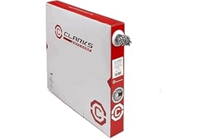 CLARKS CYCLE SYSTEMS Clarks W5056DB Universal Galvanised Inner Gear Wire, Tube Nipple, 1.1 x 2,275 mm (W x L) Fits All Major Systems, Dispenser Box, 100 Pieces, Silver