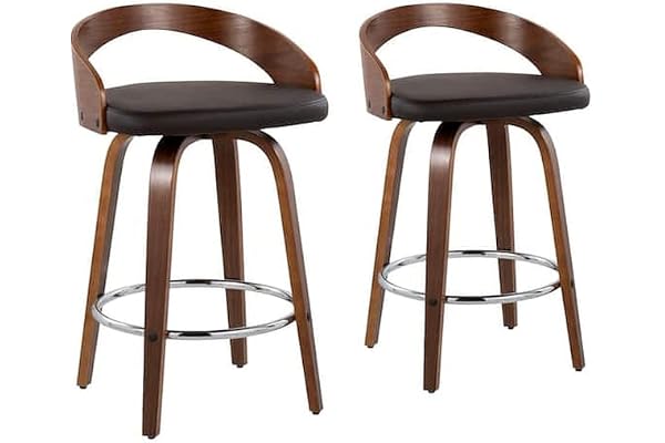 My Art Design - Elegant Waterfall Type Wooden Legs Bar & Kitchen Stool Chair for Home Office Cafe Restaurant Dinning (2)