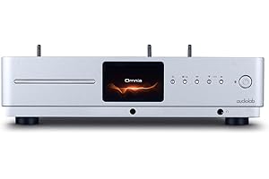 Audiolab Omnia Hi-Res All-in-One Music Streaming System with CD Play-Fi, MQA, Roon Tested (Silver)