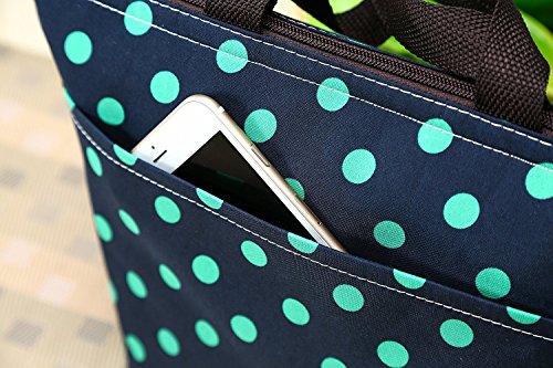 Cookey Lunch Box Insulated Lunch Bag Große Kühler Portable Takeaway Tote Bag für Männer, Frauen, Outdoor, Camping, Picknick (Schwarz-weiß Karierten) - 5