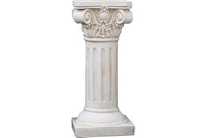 VISIBLE Dekorativer römischer Säulensockel, 55,1 cm, Klassische Gartensäule für Pflanzen und Statuen, für drinnen und draußen oder Hochzeit, Geburtstag, EIN Schiff aus Bochum aus Deutschland