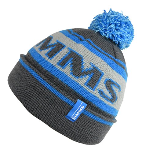 Preisvergleich Produktbild Simms Wildcard Mütze, Strickmütze, Bommelmütze,grau-blau, Neu