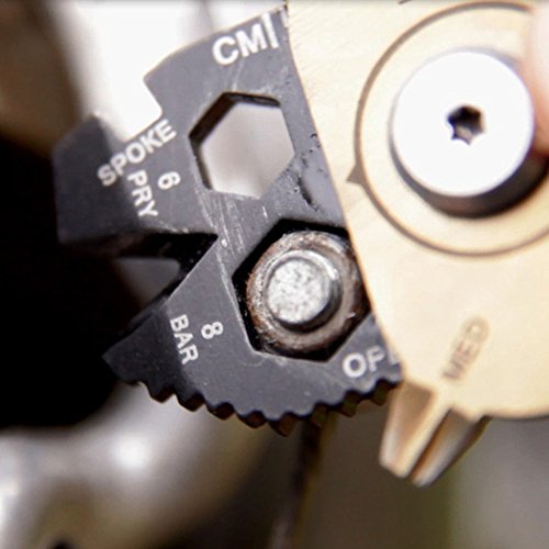 20in1 Multitool Multiwerkzeug am Schlüsselanhänger aus Edelstahl Keychain Stainless Multifunktionswerkzeug Survival Tool - 3