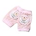 Baby Mesh Knee pad Safety Knee Pad Kids Socks Knee Cotton Breathable (Pink)