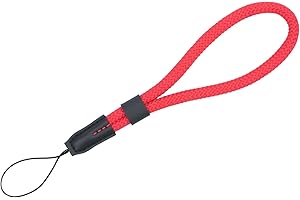 VKO Cinghia della fotocamera, cinturino da polso della fotocamera mirrorless, cinghia della mano della fotocamera SLR (rosso)