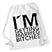 Produktbild I`m Getting Married Bitches Gymsack White Certified Freak
