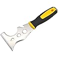 Zaptec 13 in 1 Stainless Steel Multi-Purpose Putty Knife 3" Paint Scraper, Taping Knife, Painters Tool, Paint Roller Cleaner, Straight & Curved Scraper, Hammer