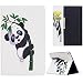 Produktbild iPad Pro 10.5" 2017 Lederhülle, KingSang Kunstleder Klapphülle Schutzhülle Leder Tasche Euti Hülle für Apple iPad Pro 10.5" 2017 Brieftasche Leather Case Cover mit Standfunktion - Klettern Panda