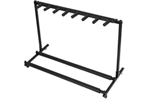 Lykos 3/5/7/9 Pcs Multiple Guitar Holder Rack Stand 7 Guitars Folding Organizer Stage (7-Holder)