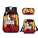 Produktbild Gereton 3 Stücke Erlösung Rucksack, Student Computer Umhängetasche Red Dead Redemption Schulrucksack Lässig Reise Rucksäcke Großes Fach Bookbag Mittagessen Taschen für Männer/Frauen