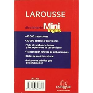 Dicc. larousse mini español/ingles