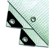 campex c307340, Plane mit Ösen Herren, Transparent, 3 x...