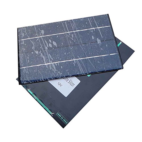 Janecrafts 1 Stück 4.2W 12V Solarpanel Polykristallin Solar Power Panel-Solar System DIY für Handy-Ladegeräte Tragbare - 3