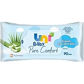 Uni Baby Pure Comfort Organik Aloe Vera &Ouml;zl&uuml; Islak Mendil 12x90 1080 Yaprak