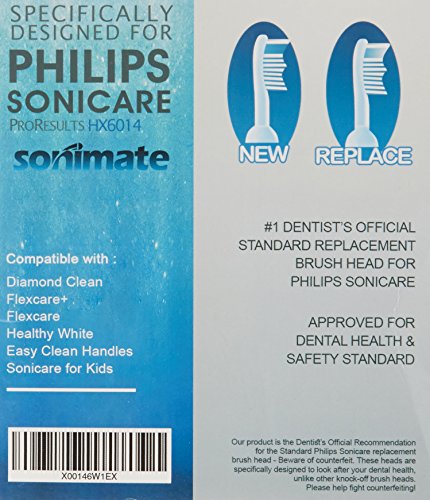 Sonimate Generic Philips Sonicare HX6710 HX6930 HX6530 HX6210 Replacement Heads ProResults (4 Packs) Fits DiamondClean HealthyWhite Easyclean Flexcare Plaque Removal Gum Health RS.2196 (65.00% Off) - Amazon