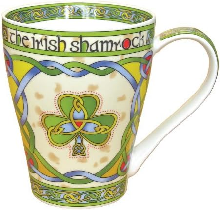 Irish Shamrock China Mug - an Irish gift designed in Galway Ireland by Irish Weave by Royal Tara by Royal Tara