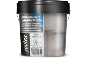JOVIRA PINTURAS 6 Kg - Pittura Anticondensa, Antimuffa – Vernice Anti-Umidità per Interni ed Esterni su Muri, Intonaco e Cemento.(4 Litri, Bianco). B-11