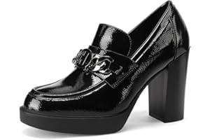 QUEEN HELENA Mocassini con Tacco Francesine con Plateau Casual Eleganti Donna X31-111