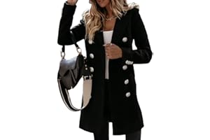 Onsoyours Femme Blazer Automne OL à Manches Longues Veste Blazer Slim Fit Veste Causal Double Breasted Tailleur Cintrée Habillée Costume Jacket Manteau