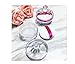 Empty Reusable Clear Castle Style Acrylic Powder Puff Case Make-up Loose Powder Foundation Box Container With Sponge Puff and Sifter DIY Jewelry Accessories for Xmas Gift