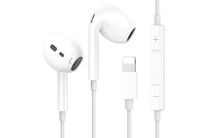 ANFERU iPhone Kopfhörer mit Kabel, [MFi-Zertifiziert] Kabelkopfhörer für iPhone 14 13 12 11, Kabel Kopfhörer mit Mikrofon und HiFi Stereo Ohrhörer für 14 Plus Pro Max/XR/XS/X/SE/8/7/iPad Unterstützt alle iOS