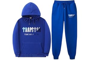 NIUHE Imprimé Tiger Survêtement Homme Loisirs Ensemble De Jogging 2 Pièces À Capuche Veste avec Capuche Et Poches Pantalon De Sport Sweat À Capuche