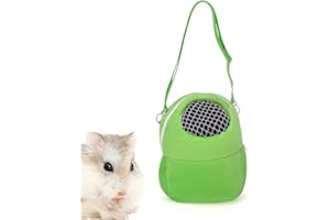 EIROVYA EIR Transportin Hamster,Bolsa de Transporte para Hámsters,Bolsa de Transporte para Mascotas Pequeñas,Bolsa portátil para Mascotas,Bolsas Transporte Hamster,para Mascotas pequeñas(Verde)
