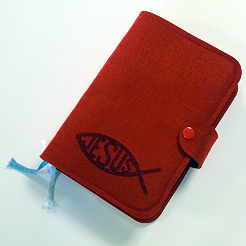 Preisvergleich Produktbild Farbklecks Collection - Gotteslobhülle rot - Motiv 7 - personalisierbar mit Namen - Gotteslob Buchhülle - Gotteslobumschlag