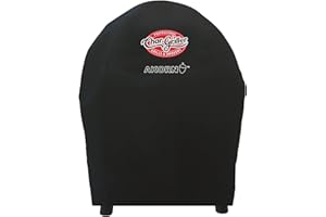 Char-Griller 6659 Akorn JR - Cubierta para Barbacoa, Color Negro